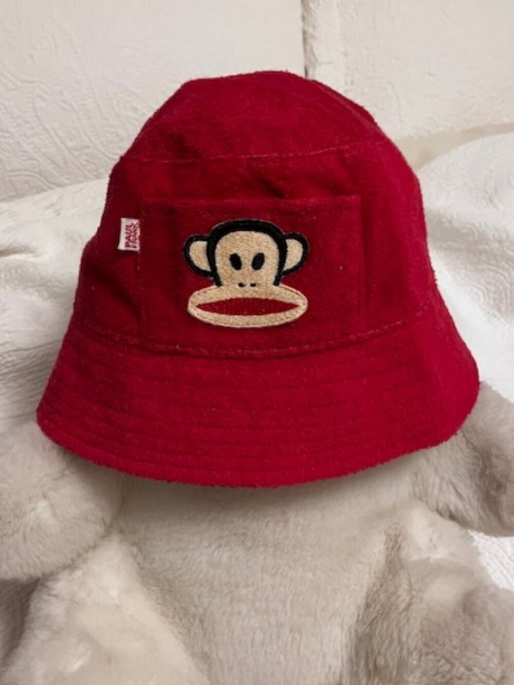 Paul Frank Red Terry Bucket Hat
